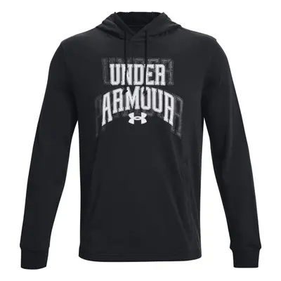 Under Armour RIVAL TERRY GRAPHIC Pánská mikina, černá, velikost