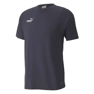 Puma TEAMFINAL CASUALS TEE Pánské triko, tmavě modrá, velikost