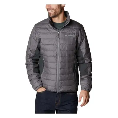 Columbia POWDER LITE HYBRID JACKET Pánská bunda, šedá, velikost