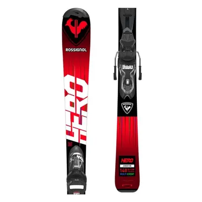 Rossignol HERO JR + JR XPRESS GW B83 Juniorské sjezdové lyže, červená, velikost