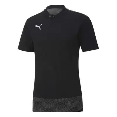 Puma TEAM FINAL CASUALS POLO SHIRT Pánské triko, černá, velikost