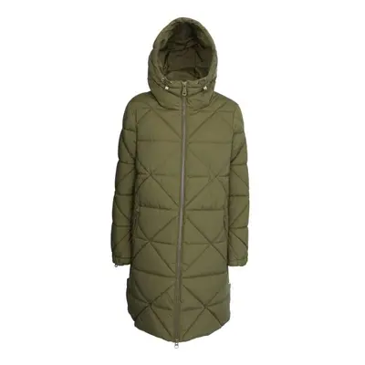 Geox W ALLENIE PARKA - SOFT POLY SH Dámská parka, khaki, velikost