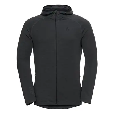 Odlo ASCENT PW MID LAYER HOODY Pánská mikina, tmavě šedá, velikost