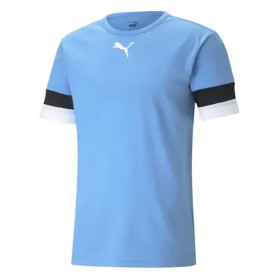 Puma TEAMRISE JERSEY TEE Pánské fotbalové triko, světle modrá, velikost