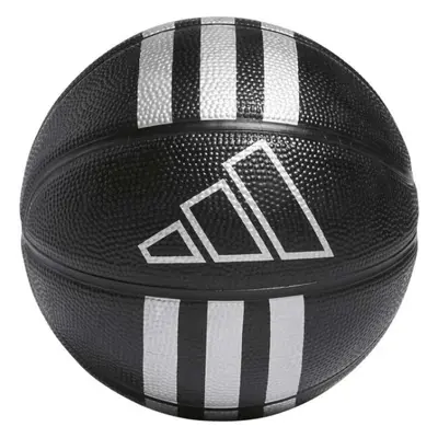 adidas 3S RUBBER MINI Mini basketbalový míč, černá, velikost