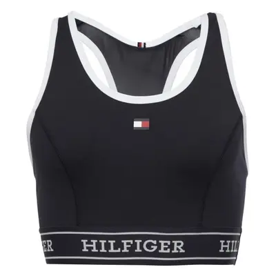 Tommy Hilfiger MONOTYPE TAPE MID Dámská sportovní podprsenka, tmavě modrá, velikost