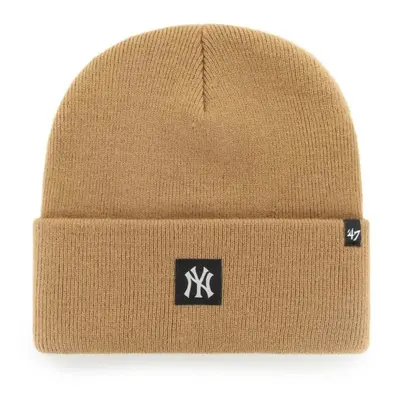 47 MLB NEW YORK YANKEES COMPACT ALT CUFF KNIT Zimní čepice, béžová, velikost