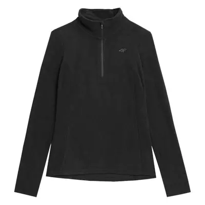 4F FLEECE 1/2 ZIP Dámská fleecová mikina, černá, velikost