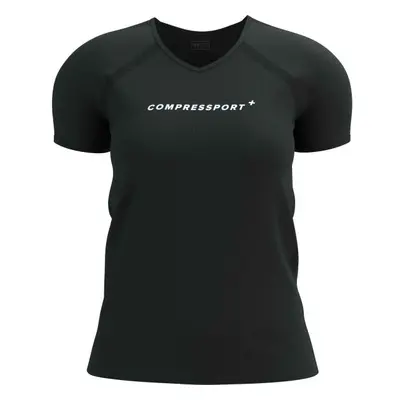 Compressport TRAINING SS LOGO TSHIRT W Dámské tréninkové triko, černá, velikost