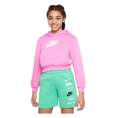 Nike SPORTSWEAR CLUB FLEECE Dívčí mikina, růžová, velikost