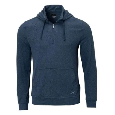 GREGNORMAN 1/4 ZIP HOODIE Pánská golfová mikina, tmavě modrá, velikost