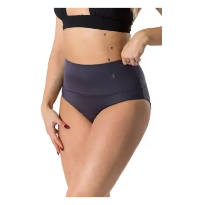 GOLDBEE SHAPEWEAR SWIMWEAR BOTTOMS Dámské stahovací plavecké kalhotky, tmavě šedá, velikost