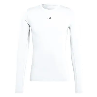 adidas TECHFIT LONG SLEEVE TEE Pánské tričko, bílá, velikost