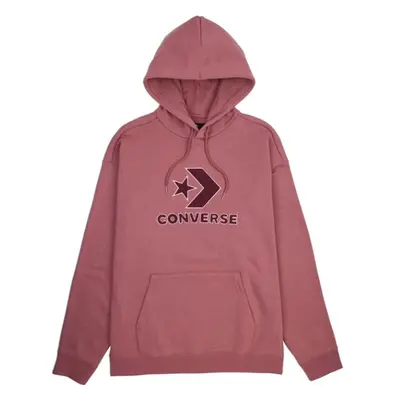 Converse LOOSE FIT CENTER FRONT LARGE LOGO STAR CHEV PO HOODIE Pánská mikina, růžová, velikost