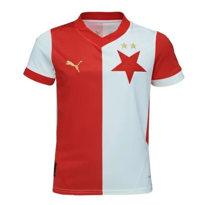 Puma SK SLAVIA HOME JERSEY REPLICA JR Chlapecký dres, bílá, velikost