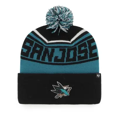 47 NHL SAN JOSE SHARKS STYLUS CUFF KNIT Zimní čepice, černá, velikost