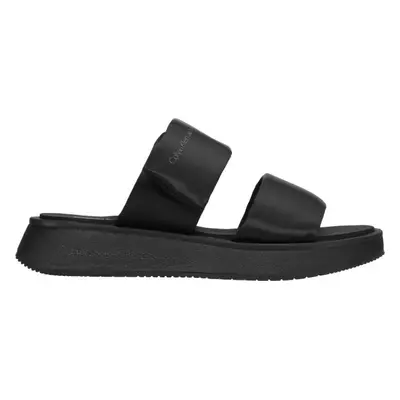 Calvin Klein SLIDE DOUBLE STRAP Dámské pantofle, černá, velikost