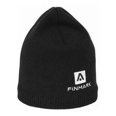 Finmark WINTER HAT Zimní pletená čepice, černá, velikost