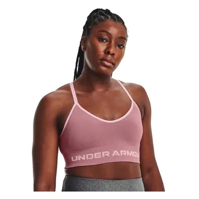 Under Armour SEAMLESS LOW LONG RIB Dámská podprsenka, růžová, velikost