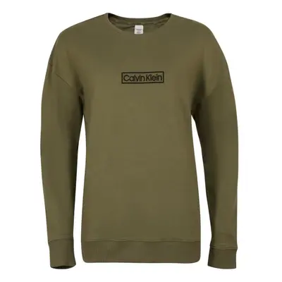 Calvin Klein REIMAGINED HER L/S SWEATSHIRT Dámská mikina, khaki, velikost