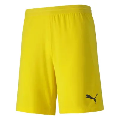 Puma TEAM FINAL KNIT SHORTS Pánské kraťasy, žlutá, velikost