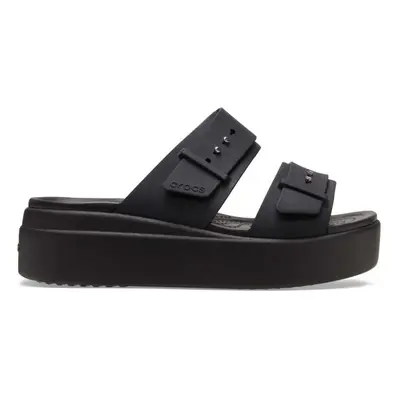 Crocs BROOKLYN BUCKLE LOW WEDGE W Dámské sandály, černá