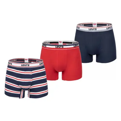 Levi's® GIFTBOX LOGO BO Pánské boxerky, červená, velikost