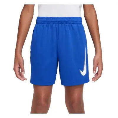 Nike DRI-FIT MULTI+ Chlapecké šortky, modrá, velikost