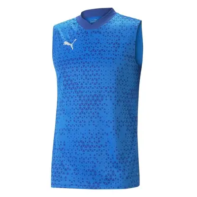 Puma TEAMCUP TRAINING JERSEY TOP Pánské fotbalové tílko, modrá, velikost