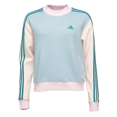 adidas 3-STRIPES SWEATSHIRT Dámská mikina, světle modrá, velikost