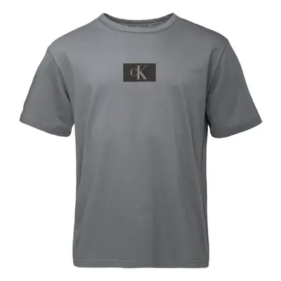 Calvin Klein S/S CREW NECK Pánské triko, tmavě šedá, velikost