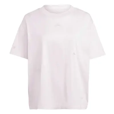 adidas BLUV TEE Dámské tričko v plus size, růžová, velikost