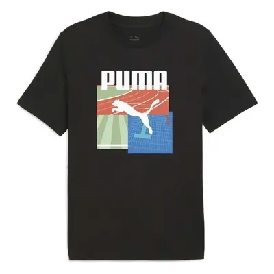 Puma GRAPHIC SUMMER SPORTS TEE Pánské triko, černá, velikost