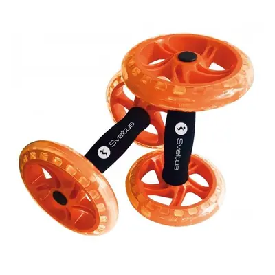 SVELTUS DOUBLE AB WHEEL Posilovací kolečka, oranžová, velikost