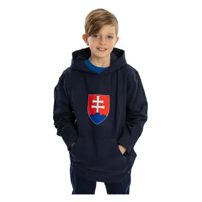 Kappa LOGO NATHAN JR Dětská mikina, tmavě modrá, velikost