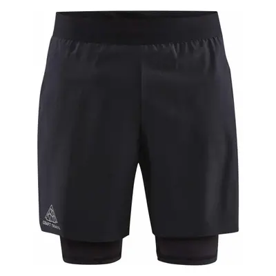 Craft PRO TRAIL 2IN1 SHORTS Pánské běžecké šortky, černá, velikost