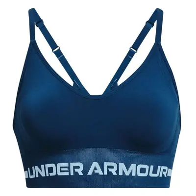 Under Armour SEAMLESS LOW LONG Sportovní podprsenka, modrá, velikost