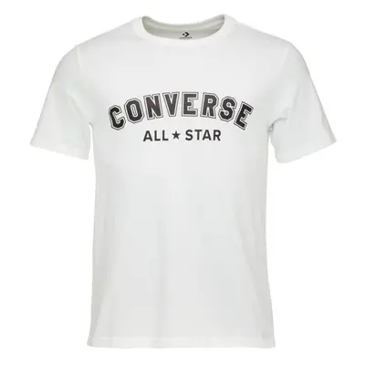 Converse CLASSIC FIT ALL STAR SINGLE SCREEN PRINT Unisexové tričko, bílá, velikost