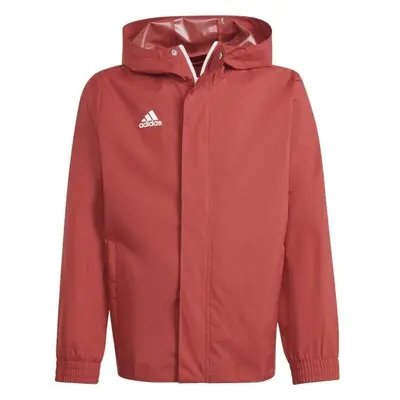 adidas ENTRADA ALL-WEATHER Chlapecká bunda, červená, velikost