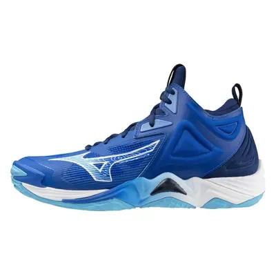 Mizuno WAVE MOMENTUM MID Pánská volejbalová obuv, modrá