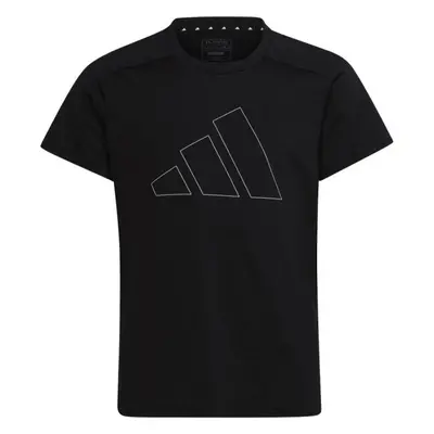 adidas TRAIN ESSENTIALS TEE Dívčí tričko, černá, velikost