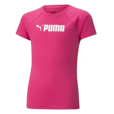 Puma FIT TEE Dívčí triko, růžová, velikost