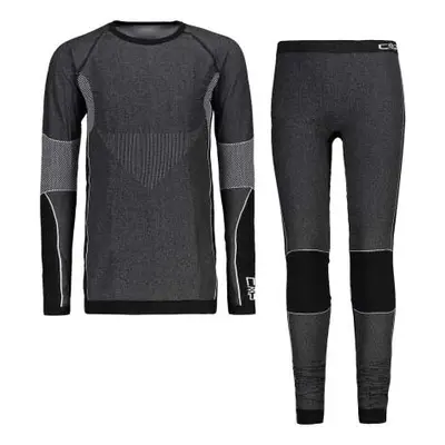 CMP KID SEAMLESS SET (SWEAT+PANT) Dětská souprava spodního prádla, tmavě šedá, velikost