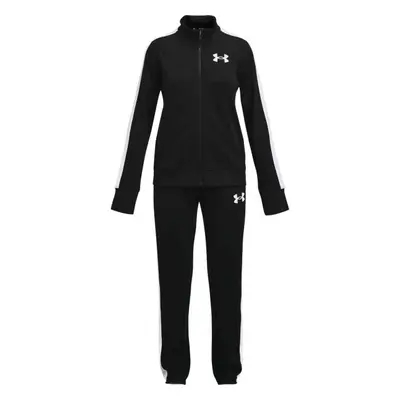 Under Armour EM KNIT TRACK SUIT Dívčí sportovní souprava, černá, velikost