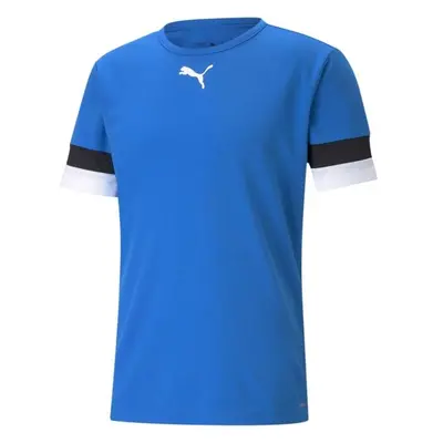 Puma TEAMRISE JERSEY TEE Pánské fotbalové triko, modrá, velikost