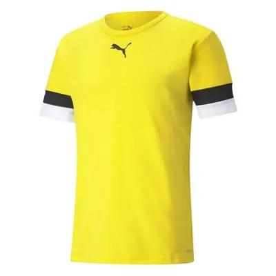 Puma TEAMRISE JERSEY TEE Pánské fotbalové triko, žlutá, velikost