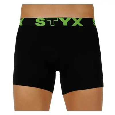 Styx MEN'S BOXERS LONG SPORTS RUBBER Pánské boxerky, černá, velikost