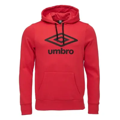 Umbro LARGE LOGO HOODIE ESSENTIALS Pánská mikina, červená, velikost