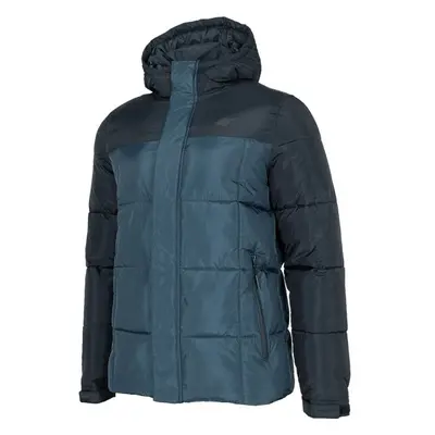 4F DOWN JACKET MEN´S Pánská péřová bunda, tmavě modrá, velikost