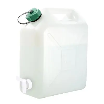 EDA JERRYCAN 20L + TAP Kanystr s kohoutkem, bílá, velikost